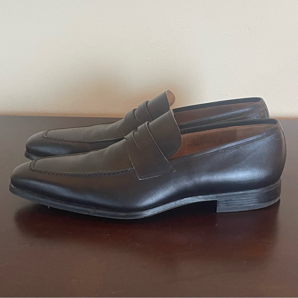 Magnanni for Neiman Marcus Penny Loafers Mens Slip-On Shoes - Picture 4 of 14
